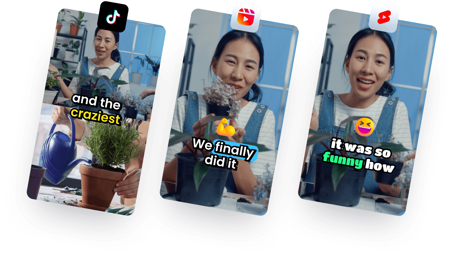 Multiple viral short clips for TikTok, Instagram, and YouTube