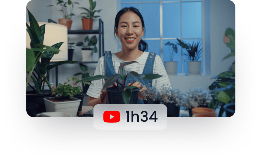Video with hook text overlay